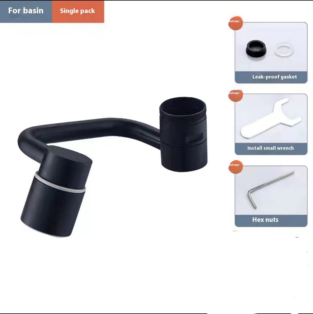 Internet Celebrity Mechanical Arm Universal Faucet Copper Single Mode Dual Mode Water Outlet Multifunctional Extension