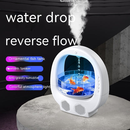 3 In 1 Anti-Gravity Humidifier Multifunctional Aromatherapy Machine Bluetooth-compatible Speaker Fish Tank Ambient Light